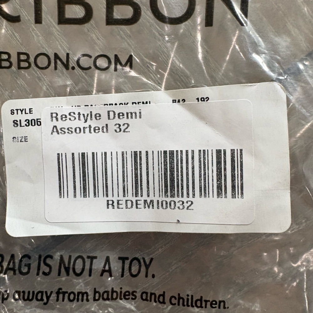 Ruby Ribbon Pin-up Racerback Demi Bra Size 32 Lavender NWT - Picture 5 of 5